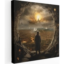 Popcas Yüzüklerin Efendisi Kanvas Tablo - Gerçeküstü Karışık Medya - Yüzüklerin Efendisi Hayal Gücü Duvar Dekorasyonu