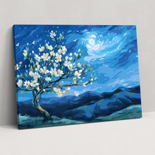 Popcas Badem Çiçeği Kanvas Tablo - Vincent Van Gogh Duvar Sanatı Kanvas