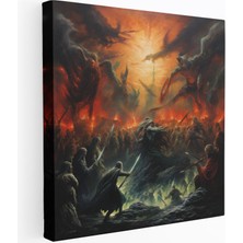 Popcas Yüzüklerin Efendisi Kanvas Tablo - Epik Savaş - Yüzüklerin Efendisi Duvar Sanatı Kanvas Duvar Sanatı Duvar Dekorasyonu