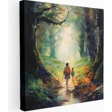 Popcas Orman Temalı Yüzüklerin Efendisi Kanvas Tablo - Yüzüklerin Efendisi Duvar Sanatı Duvar Dekorasyonu