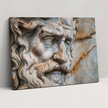 Popcas Michelangelo Portre Kanvas Tablo Sanatı Ev Dekorasyonu