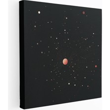 Popcas Yıldız Haritası Duvar Dekorasyonu - Yıldız Haritası Ev Dekorasyonu Takımyıldız Noktalı Çizgiler