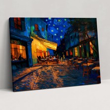 Popcas Vincent Van Gogh Kafe Teras Duvar Dekorasyonu - Kanvas Tablo Duvar Sanatı
