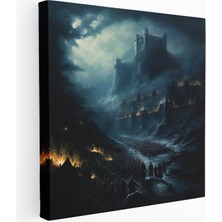 Popcas Yüzüklerin Efendisi Duvar Sanatı - Helm'in Derbent Savaşı - Yüzüklerin Efendisi Duvar Sanatı Duvar Dekorasyonu