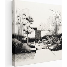 Popcas Zen Bahçe Kanvas Tablo - Huzur Veren Bahçe Temalı Kanvas Duvar Sanatı