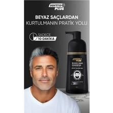 Softto Plus Siyahlaştırıcı Black Hair Şampuan 350 Ml Amonyaksız Doğal Siyah Görünüm Sağlayan