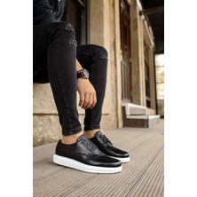 ABR-MN003 - Dbt Classica Pelle Di Cuoio Erkek Ayakkabı Sıyah