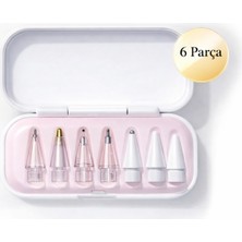 Alstrap Apple Pencil 1. Nesil, 2. Nesil, Usb-C ve Pro Uyumlu 6’lı Yedek Kalem Ucu Seti