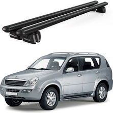 Today Auto Pençe Ssangyong Rexton Mkı (2001-2006) Uyumlu Siyah Ara Atkı Port Bagaj Tavan Barı