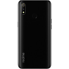 M21 Oppo Realme 3 Arka Pil Kapağı Siyah