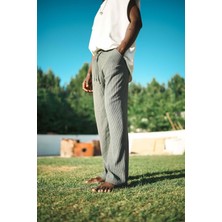Abluka Online Erkek Fitilli Baggy Fit Rahat Eşofman Yeşil