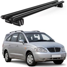 Today Auto Pençe Ssangyong Rodius (2012 ve Sonrası) Uyumlu Siyah Ara Atkı Port Bagaj Tavan Barı