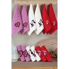 DNZGÜLCAN Mutfak Havlusu Seti 6'lı – %100 Pamuk El Havlusu | Yüz Havlusu – Çeyizlik