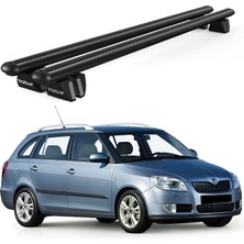 Today Auto Pençe Skoda Fabia Wagon (2007-2014) Uyumlu Siyah Ara Atkı Port Bagaj Tavan Barı