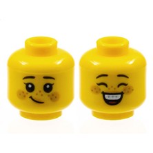 LEGO Minifigür Parçaları: Kafa: 3626PB2962