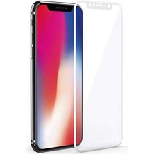 Maks Technology iPhone x Mkst Kenarları Kırılmaya Dayanıklı Cam Ekran Koruyucu - Siyah