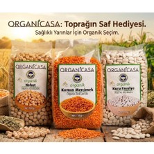 3 Lü Set Organicasa Organik Kuru Fasülye 750 gr + Organicasa Organik Nohut 750 gr + Organicasa Organik Kırmızı Mercimek 750 gr