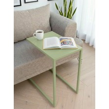 Adowan Pastel Yeşil Metal C Sehpa🟩