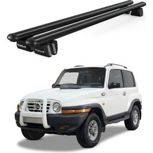 Today Auto Pençe Ssangyong Korando 3D (1997-2005) Uyumlu Siyah Ara Atkı Port Bagaj Tavan Barı