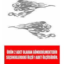 Sticker Usta Aslan Sticker (2 Adet ) - Araba Oto Motosiklet Karavan Cam Sticker - 00109
