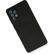  Samsung Galaxy A72 Kılıf Nano Içi Kadife Silikon - Siyah Nemere
