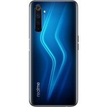 M21 Oppo Realme 6 Pro Arka Pil Kapağı Siyah Mavi