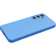  Samsung Galaxy S26 Nano Içi Kadife Silikon - Mavi Nemere