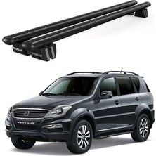 Today Auto Pençe Ssangyong Rexton W (2013 ve Sonrası) Uyumlu Siyah Ara Atkı Port Bagaj Tavan Barı
