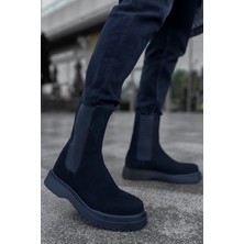 ABR-MN223 - Srt Alaska Süet Erkek Bot Sıyah