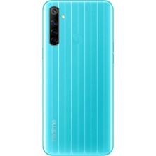 M21 Oppo Realme 6i Arka Pil Kapağı Mavi