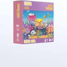 Diver Girl | Mini Puzzle | Kids Puzzle | Çocuk Puzzle | Çocuk Yapboz |  15 Parça