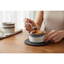 Kütahya Home Sufle Kase- Sunum Kasesi - Air Fryer Kabı Porselen 6 Parça