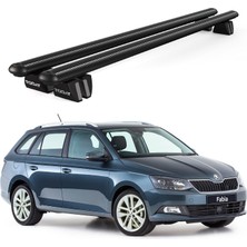 Today Auto Pençe Skoda Fabia Wagon (2015-2021) Uyumlu Siyah Ara Atkı Port Bagaj Tavan Barı