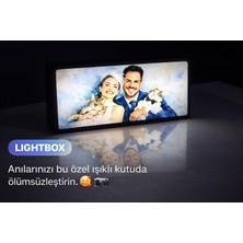 Kişiye Özel Fotoğraflı Işıklı Lightbox Çerçeve 12.5x5.8 cm