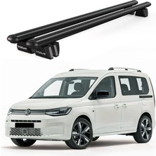Today Auto Pençe Volkswagen Caddy Van (2015-) Uyumlu Siyah Ara Atkı Port Bagaj Tavan Barı