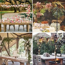 Gaman Ayarlanabilir Masa Üstü Dekor Standı -Masa Süsleme Askılığı,parti, Nişan,doğum Günü Fotoğraf Köşesi