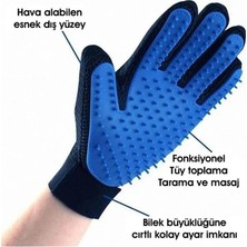 Lilya Petshop Evcil Hayvan Tüy Toplama Eldiveni Masaj Etkili Kedi Köpek Tarama Eldiveni