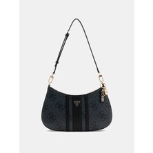 Guess Noelle Iı Üstten Fermuarlı Kadın Antrasit Omuz Çantası HWSS9672180-CLO