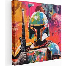 Popcas Star Wars Duvar Sanatı - Pop Sanat Kolajı Kanvas Tablo - Star Wars Kanvas Duvar Sanatı