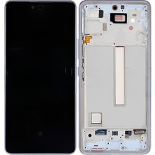 M21 Samsung Uyumlu A53 OLED LCD Ekran Dokunmatik Çıtalı + Tamir Seti Mavi