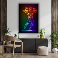 Spor | Fitness | Gym | Motivasyon Temalı Dekoratif Cam Tablo