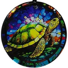 Akinco Kaplumbağa Desenli Renk 12 cm Duvar Süsü