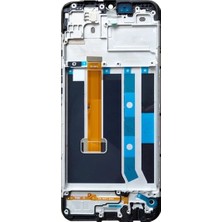 M21 Oppo A15S LCD Ekran Dokunmatik Çıtalı Siyah