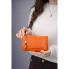 Hky Orta Boy Isme Özel Tasarım Fermuar Detaylı Orta Boy Kadın Cüzdan