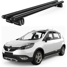 Today Auto Pençe Renault Grand x Mod (2012-2016) Uyumlu Siyah Ara Atkı Port Bagaj Tavan Barı