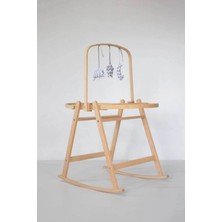 Babycom Naturel Çemberli Beşik Standı + Kumaş Oyuncaklı Oyun Barı