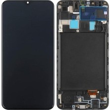 M21 Samsung Galaxy A20 (A205) LCD Ekran Dokunmatik Çıtalı Siyah