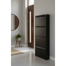 Liccia Metal Ayakkabılık 4'lü Kilitli Model