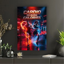 Spor | Fitness | Gym | Motivasyon Temalı Dekoratif Cam Tablo