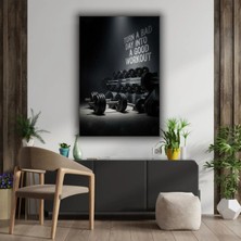 Spor | Fitness | Gym | Motivasyon Temalı Dekoratif Cam Tablo